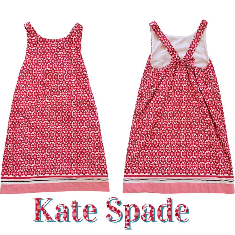 Kate Spade Girl's Size 12 Tanner Floral Tile Print Shift Dress in Pink